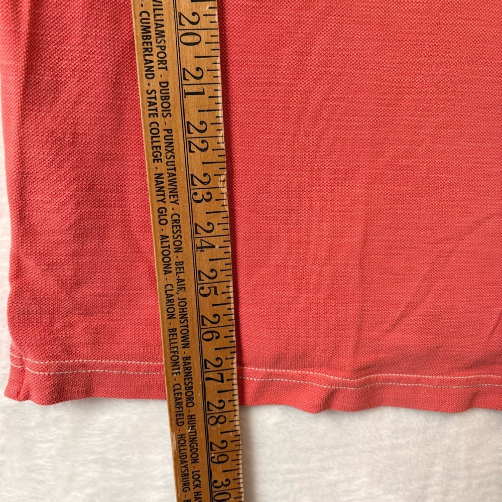 Tommy Bahama Shirt Men Lg Orange Polo Relaxation Specialist TB 93 Pima Cotton - Picture 5 of 10